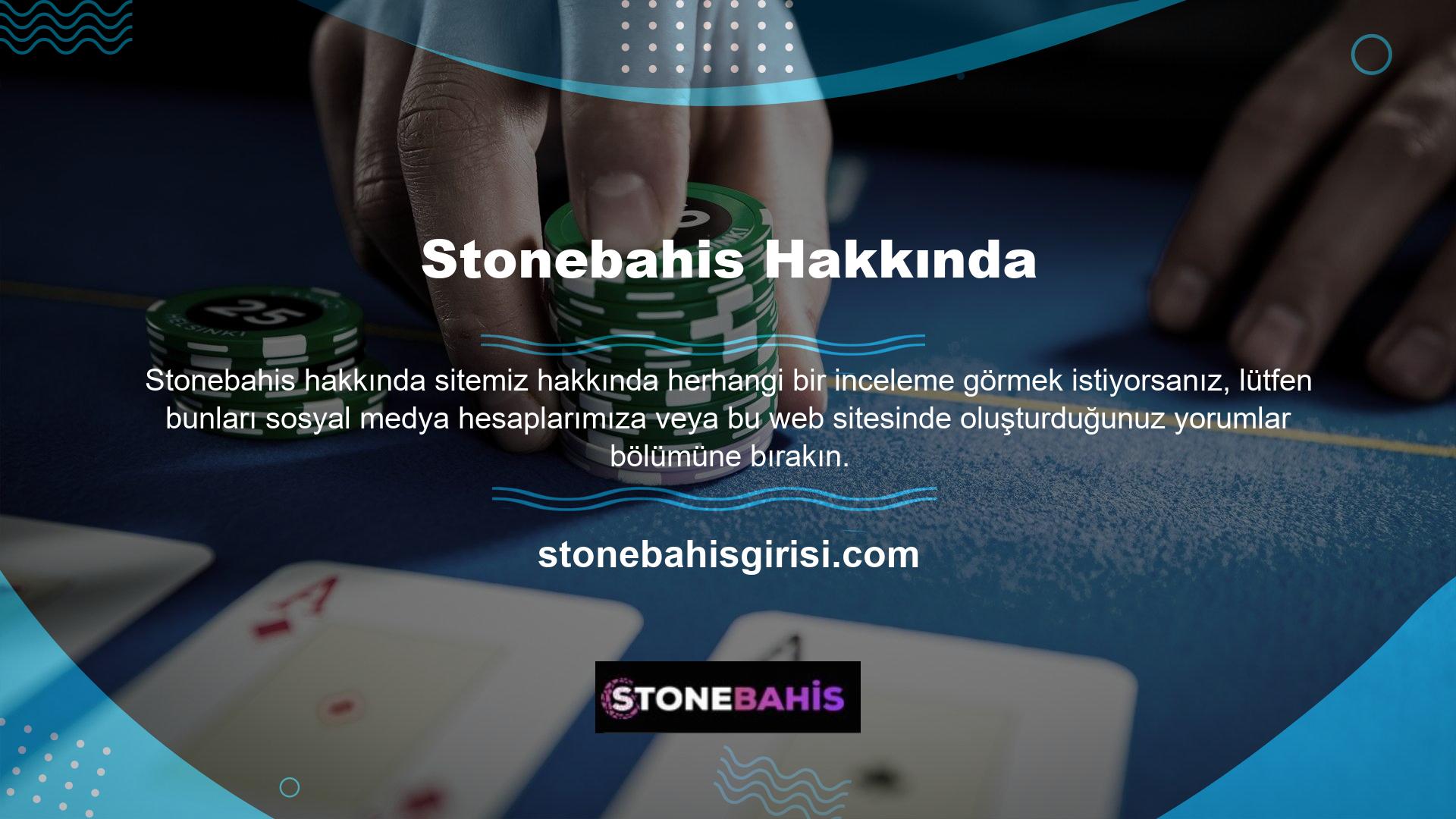 Stonebahis yorumlarına ilişkin detayların öğrenilebileceği en zengin platform Stonebahis Twitter adresidir
